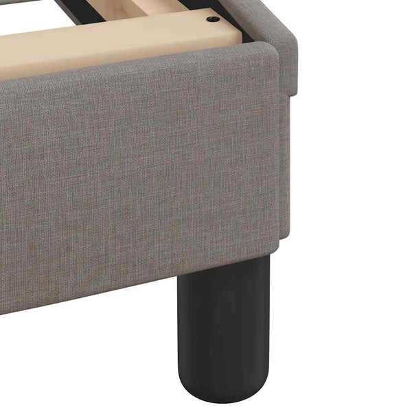 Bett mit Matratze Dover Taupe 140x200 cm