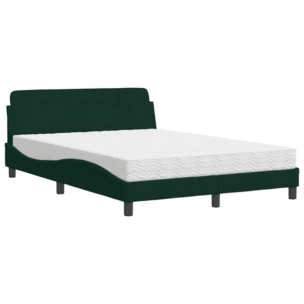 Bett mit Matratze Dover Dunkelgrün 140x200 cm