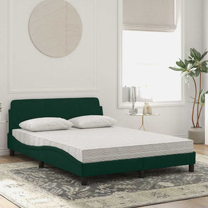 Bett mit Matratze Dover Dunkelgrün 140x200 cm