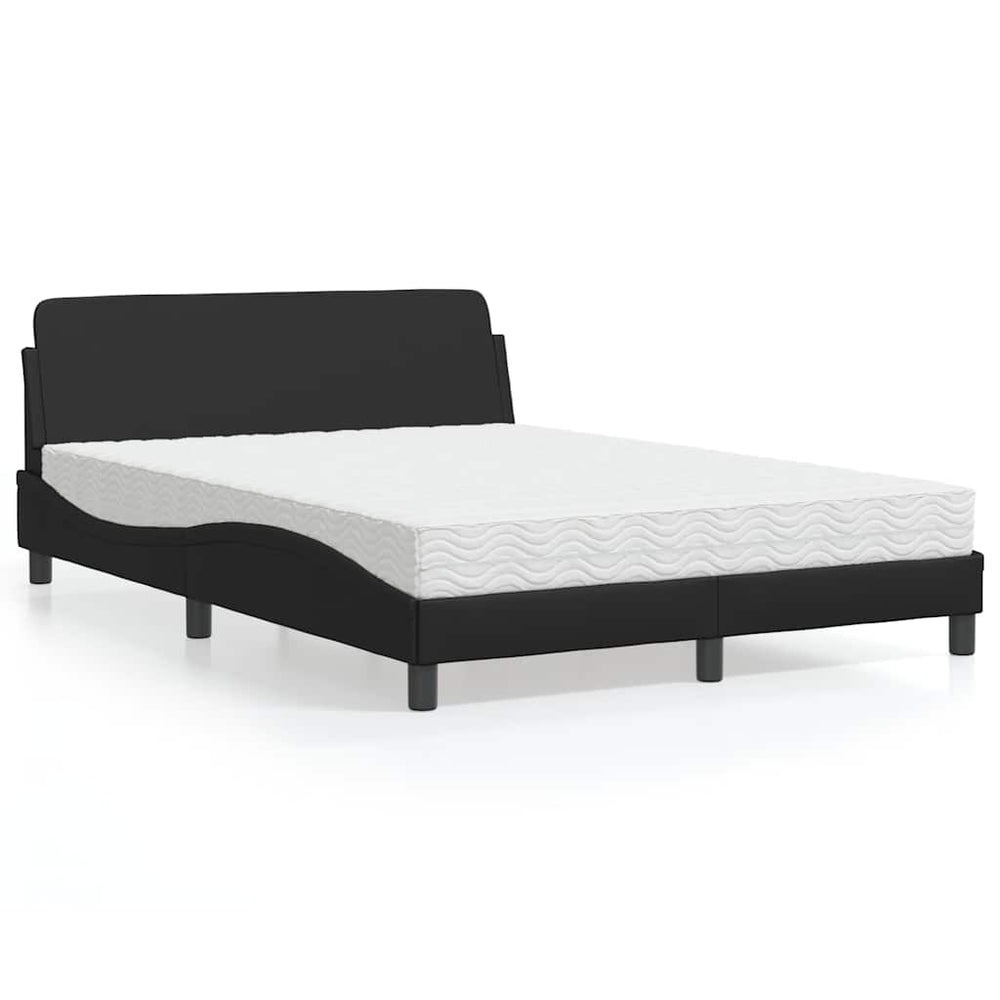 Bett mit Matratze Dover Schwarz 140x200 cm