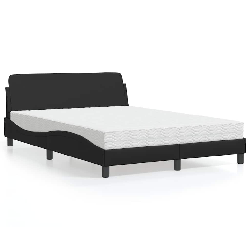 Bett mit Matratze Dover Schwarz 140x200 cm