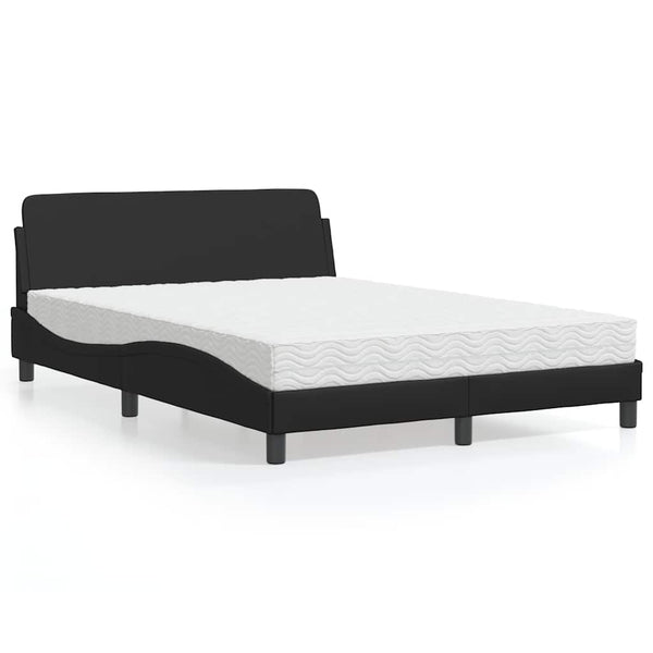 Bett mit Matratze Dover Schwarz 140x200 cm