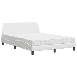 Bett mit Matratze Dover Weiß 140x200 cm