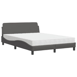 Bett mit Matratze Dover Grau 140x200 cm