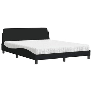 Bett mit Matratze Dover Schwarz 160x200 cm
