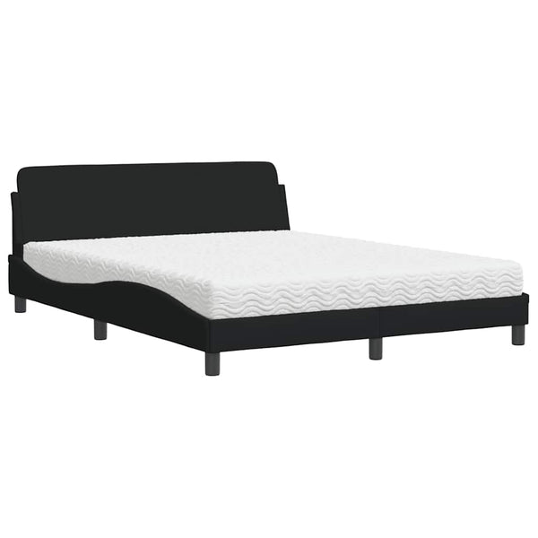 Bett mit Matratze Dover Schwarz 160x200 cm