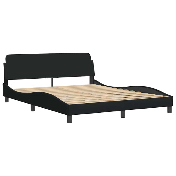 Bett mit Matratze Dover Schwarz 160x200 cm