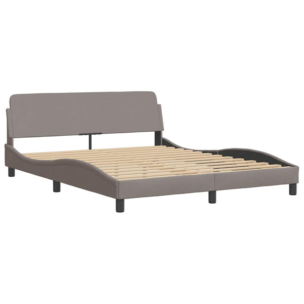 Bett mit Matratze Dover Taupe 160x200 cm