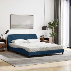 Bett mit Matratze Dover Blau 160x200 cm