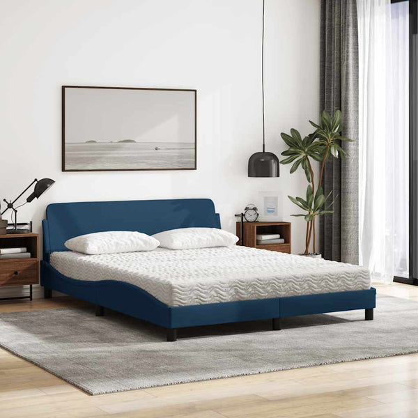 Bett mit Matratze Dover Blau 160x200 cm