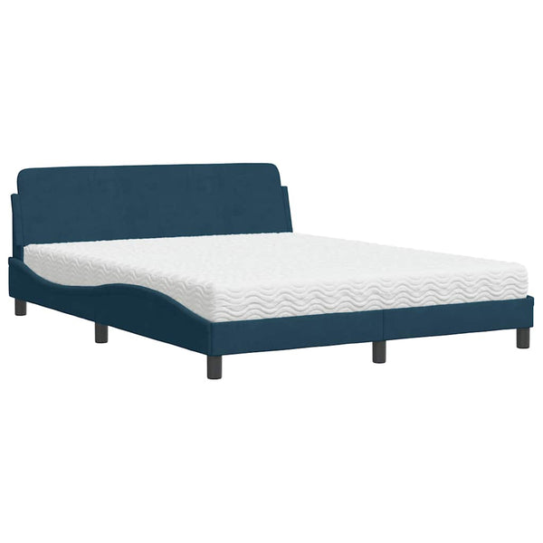 Bett mit Matratze Dover Blau 160x200 cm
