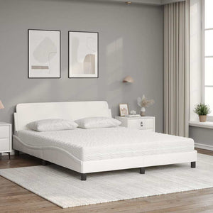 Bett mit Matratze Dover Weiß 160x200 cm