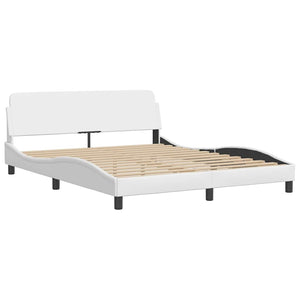 Bett mit Matratze Dover Weiß 160x200 cm
