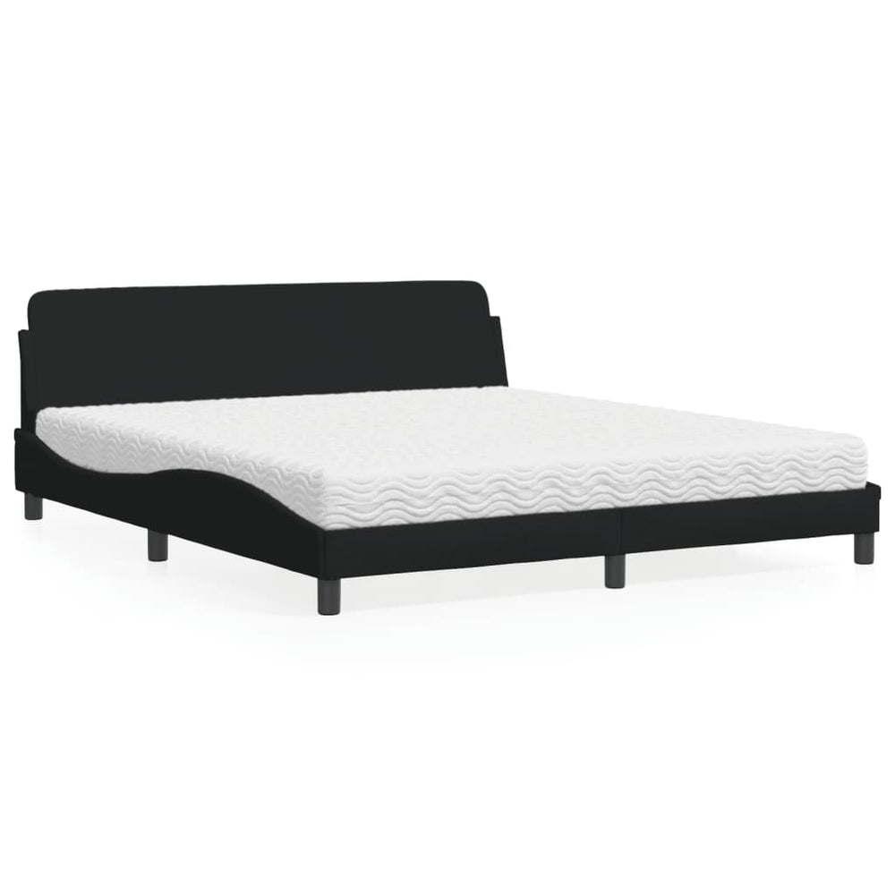 Bett mit Matratze Dover Schwarz 180x200 cm
