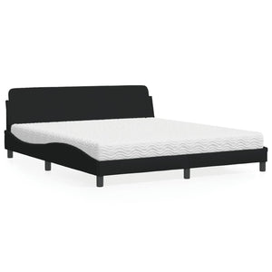 Bett mit Matratze Dover Schwarz 180x200 cm