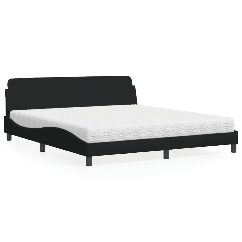 Bett mit Matratze Dover Schwarz 180x200 cm