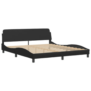 Bett mit Matratze Dover Schwarz 180x200 cm