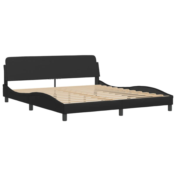 Bett mit Matratze Dover Schwarz 180x200 cm