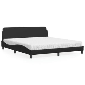 Bett mit Matratze Dover Schwarz 180x200 cm