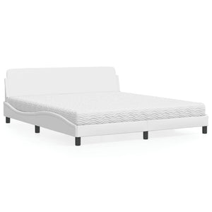 Bett mit Matratze Dover Weiß 180x200 cm