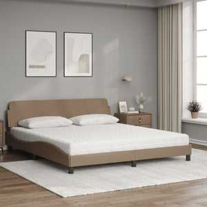 Bett mit Matratze Dover Cappuccino-Braun 180x200 cm