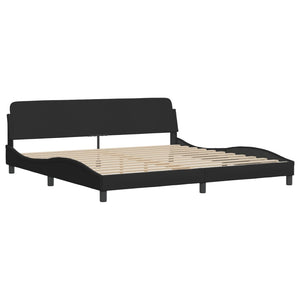 Bett mit Matratze Dover Schwarz 200x200 cm