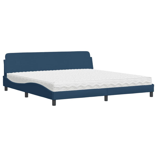 Bett mit Matratze Dover Blau 200x200 cm