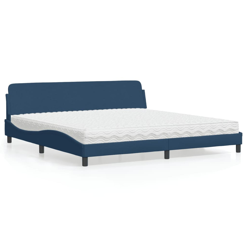 Bett mit Matratze Dover Blau 200x200 cm