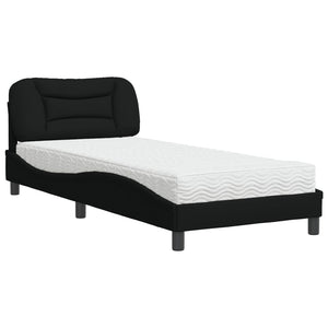 Bett mit Matratze Hvar Schwarz 80x200 cm