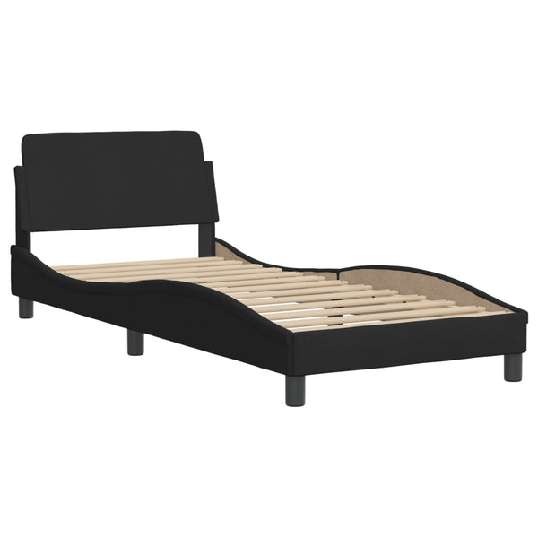Bett mit Matratze Hvar Schwarz 80x200 cm