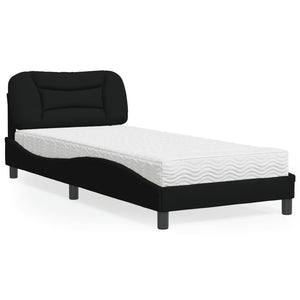 Bett mit Matratze Hvar Schwarz 80x200 cm