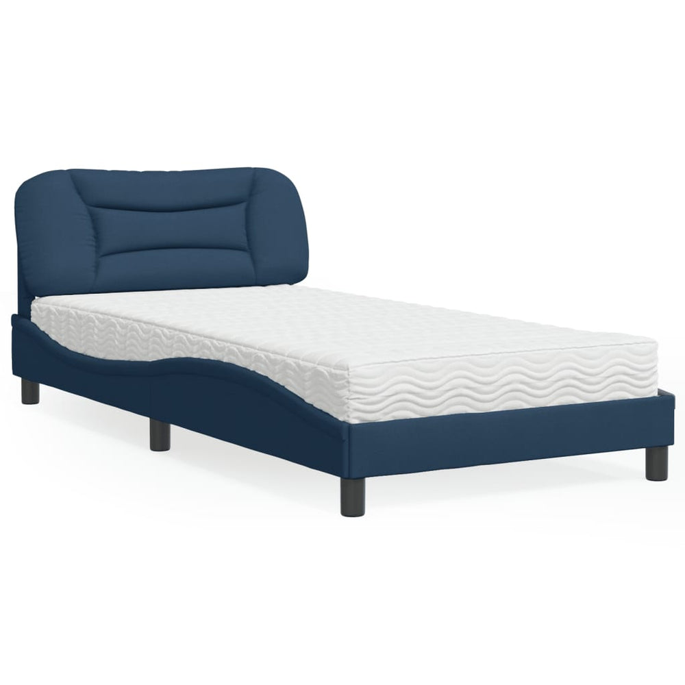 Bett mit Matratze Hvar Blau 100x200 cm