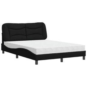 Bett mit Matratze Hvar Schwarz 120x200 cm