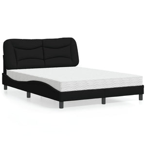 Bett mit Matratze Hvar Schwarz 120x200 cm