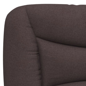 Bett mit Matratze Dunkelbraun 140x190 cm