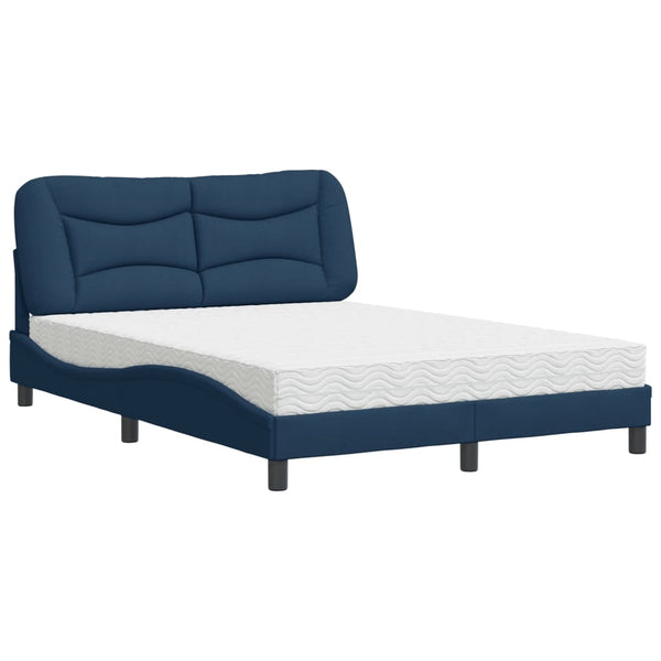 Bett mit Matratze Hvar Blau 140x190 cm