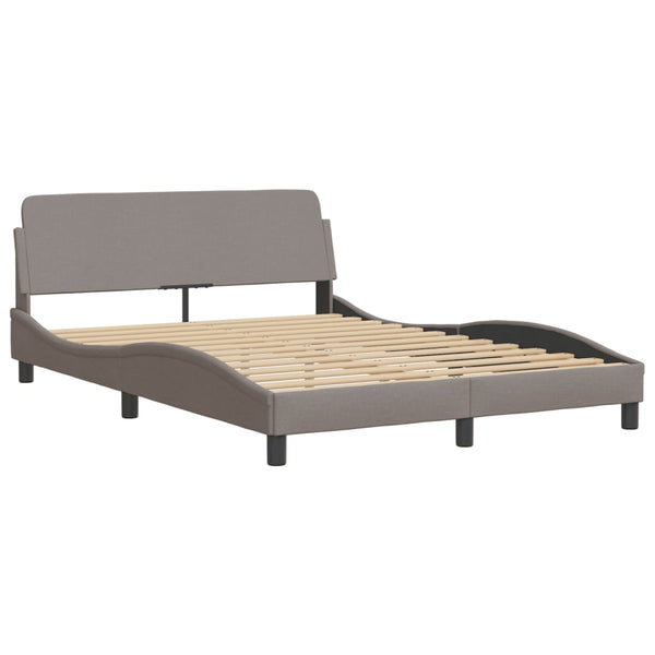 Bett mit Matratze Hvar Taupe 140x200 cm