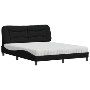 Bett mit Matratze Hvar Schwarz 160x200 cm