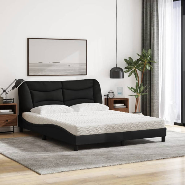 Bett mit Matratze Hvar Schwarz 160x200 cm