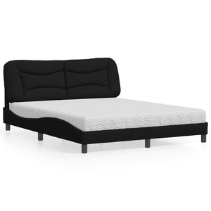 Bett mit Matratze Hvar Schwarz 160x200 cm