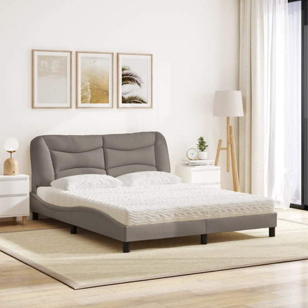 Bett mit Matratze Hvar Taupe 160x200 cm