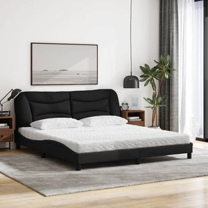 Bett mit Matratze Hvar Schwarz 180x200 cm
