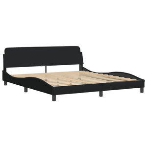 Bett mit Matratze Hvar Schwarz 180x200 cm