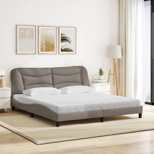 Bett mit Matratze Hvar Taupe 180x200 cm