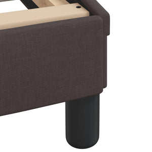 Bett mit Matratze Dunkelbraun 200x200 cm