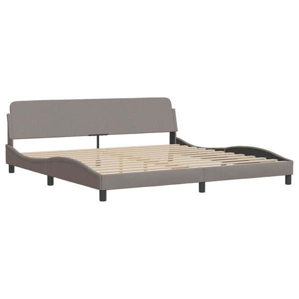 Bett mit Matratze Hvar Taupe 200x200 cm