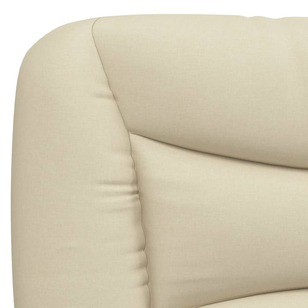 Bett mit Matratze Creme 200x200 cm