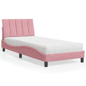 Bett mit Matratze Hanko Rosa 80x200 cm