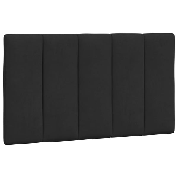 Bett mit Matratze Hanko Schwarz 90x190 cm Samt