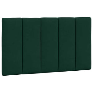 Bett mit Matratze Hanko Dunkelgrün 90x190 cm Samt
